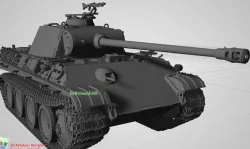 Panther G Tank Early STL-1/144