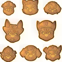 PAW PATROL COOKIE CUTTERS SET / Puppy Patrol Cookie Cutters