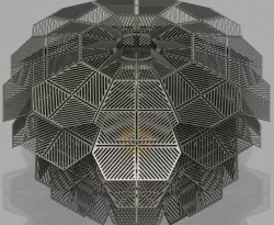 Pinecone decor lamp