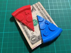 Pizza Money Clip Ref Magnet !! Free Full Pizza !!