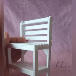 Potting Bench 1:12 Miniature Model, Dollhouse Furniture Dollhouse, Miniature Work Table, Miniature Potting Bench
