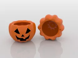 Pumpkin Halloween - basket for candy or decoration