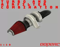 RC 1:10 Turbo & Air Filter Combination Half / RC Car Scale Accessories