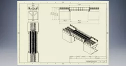 Realistic railway and road girder bridges for dioramas
