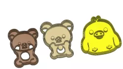 Rilakkuma and Kaoru cookie cutters