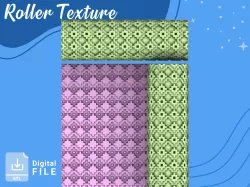 Roller Texture Polymer Clay /Culture Ethnique/ Digital STL File* File For Use In A 3D Printer/EULITEC.COM/CC/COPYRIGHTED LICENSE
