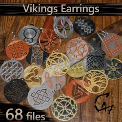 Round Vikings Earrings / Talismans