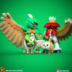 rowlet evolutions