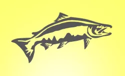 Salmon Fishing Stencil