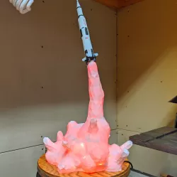 Saturn V Rocket Lamp