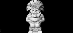 Saurian Frog Statue