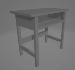School Table (NONTEXTURED)
