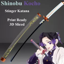Shinobu Stinger Katana -- Demon - Slayer -- Sliced Print Ready
