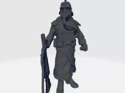 Shovel Soldier at Ease