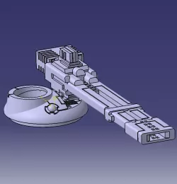 Space Communist Smash Face Magnetic Cannon Turret