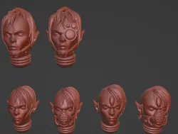 Space elf female head 2