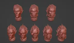 Space elf male head
