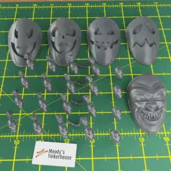 Spooky Harlequins - alternative head and jet canopy bits