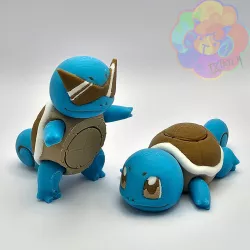 Squirtle Spinner - Flexi Articulated Pokémon (print in place, no supports)