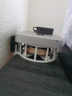 Stand for MAC-mini (Late 2014) with space for backup hard disk and fan