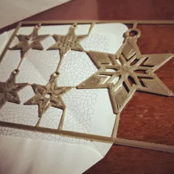 Star ornament gift card