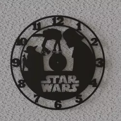 star wars wall clock