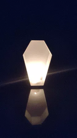 Stone Grotesque cuffin tealight