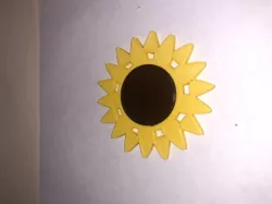 sunflower car charm