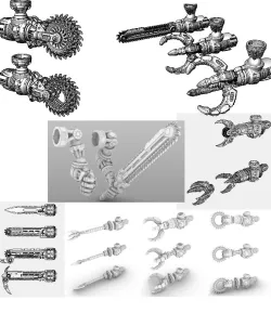 Suturus Pattern-Ultimate Saws and Claws Compilation For Mechs and Knights