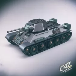 T-34/76 for assembling - with workable tracks