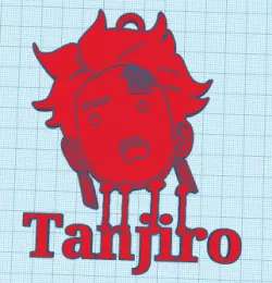 tanjiro keychain