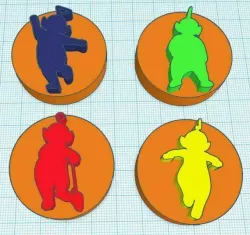 Teletubbies Stamps for Clay or Play-Doh