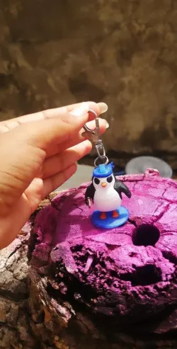 tft penguin keychain