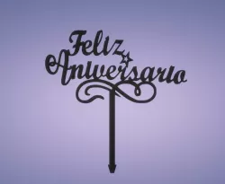 TOPPER HAPPY ANNIVERSARY