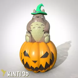 Totoro Halloween pot