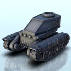 Tracked cab vehicle 1 - Vehicle tank SF Science-Fiction