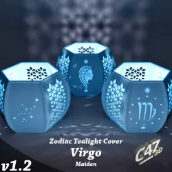 Virgo (Maiden) Zodiac Tealight Cover