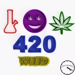 Weed - Cookie Cutter / Pack Cannabis - Marihuana Style