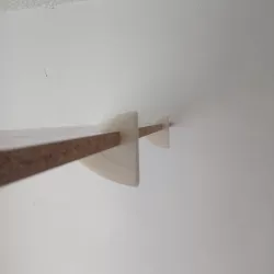 Wooden shelf support