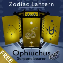 Zodiac Lantern - Ophiuchus (Serpent-Bearer) - FREE
