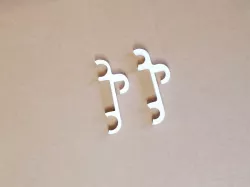 1/2" & 3/4" PVC Dual Hanging Gutter Clip