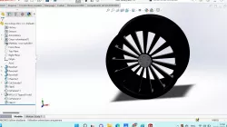 15 Spoke 5 Lung pattern 22" Car Rim