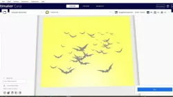 2D Silhouette/Stencil Lots of Bats