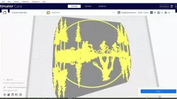 2D Silhouette/Stencil Stranger Things Upsidedown