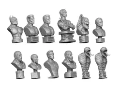 3D PRINTABLE COLLECTION BUSTS 9 CHARACTERS 12 MODELS