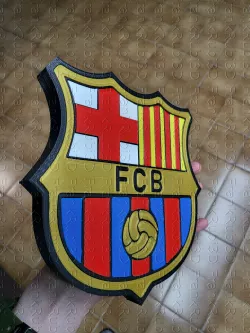 3D SHIELD FC BARCELONA