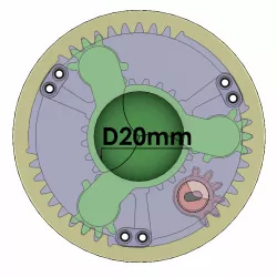 3DP3BLROD20A Iris mechanism 3d printing shutter diaphragm diy hobby
