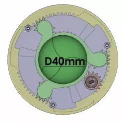 3DP3BLROD40A Iris mechanism mechanical shutter diaphragm diy