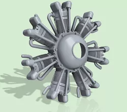 7 Cyl Dummy Radial Engine