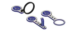 Adapted trolley token for a handicapped person with gripping problems